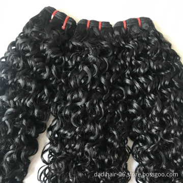 xuchang Factory 100% cuticle aligned virgin hair Double Drawn Virgin Pixie Curl hair weaving,spiral curl Funmi Hair weaves 26"